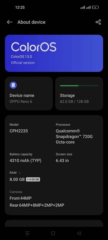 Oppo Reno 6 8/128 9