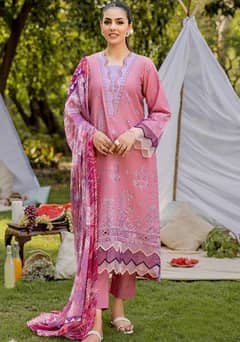 Safwa | Spinel | Luxury Unstitched 3-Piece Embroidered Suit for Women 0