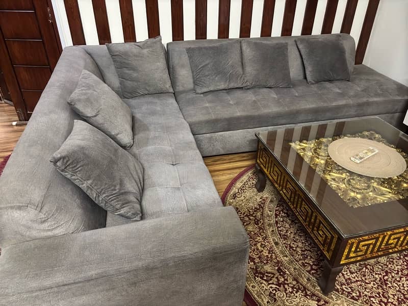 Luxury L-Shape Sofa – Just Like New, Perfect Condition 1