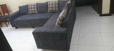 L shaped Sofa very soft and comfortable less used