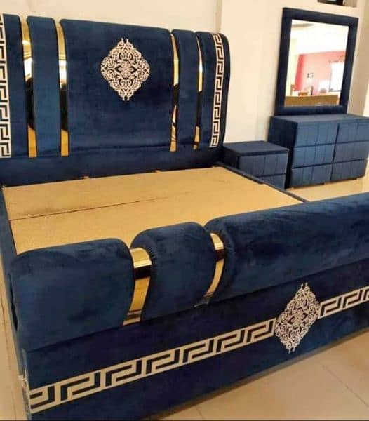 Fancy Cushioned Double Beds With 10 Years + Warranty 6