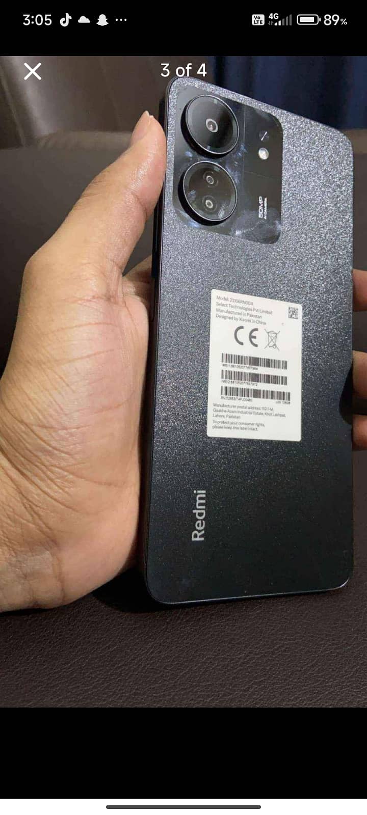 Redmi 13C 5000mah battery pta Officially Approved 6/128GB 1