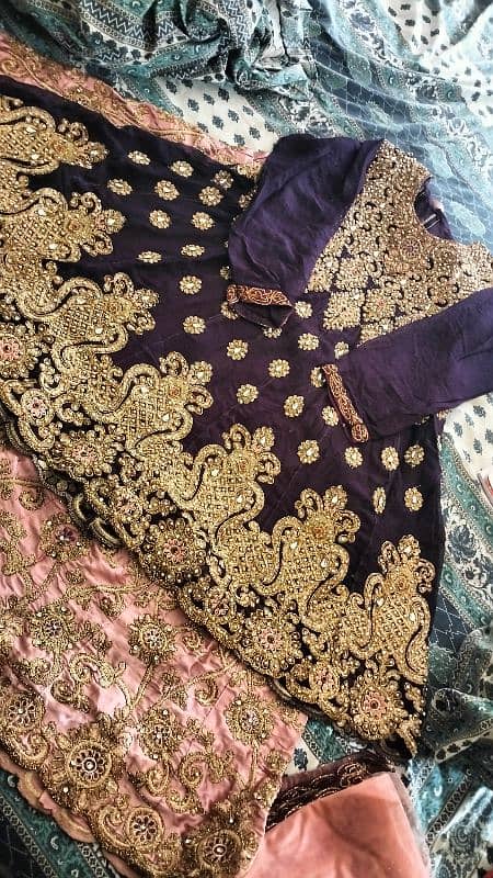 lehnga with frock wear just once 10/10 condition 1