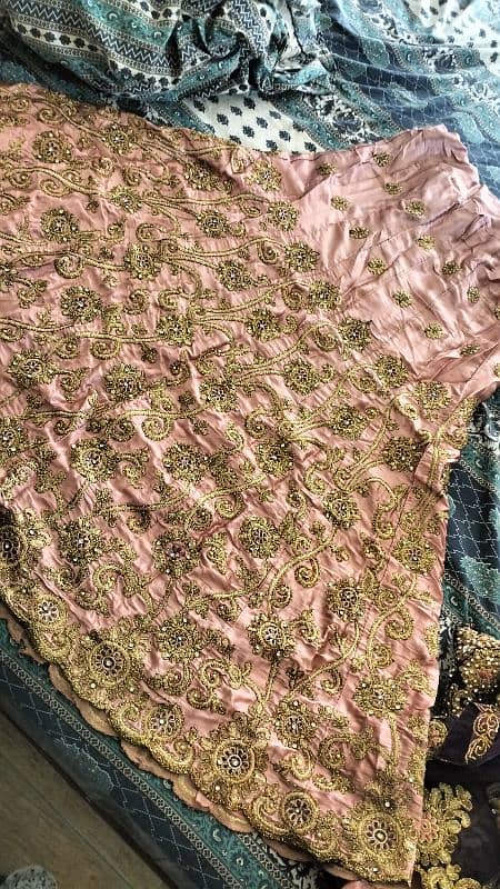 lehnga with frock wear just once 10/10 condition 2