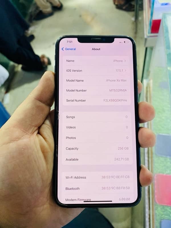 iPhone xsmax  256 gb  82 health  Pta approve physical 3