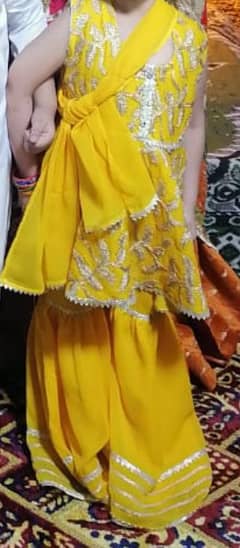 gharara with short frock