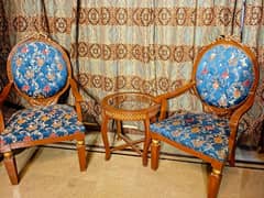 Coffee chair set with table