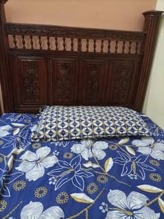 2 Single Wooden Beds Available for Sale