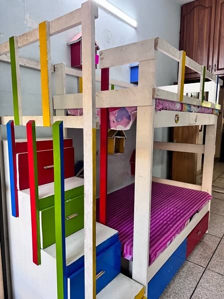 WOODEN BUNK BED KIDS 1