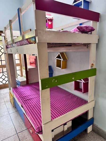 WOODEN BUNK BED KIDS 2