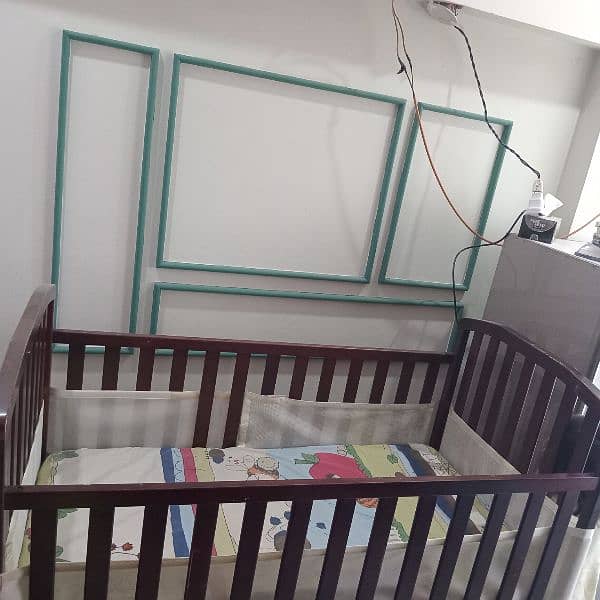 Baby kid wooden cot 6