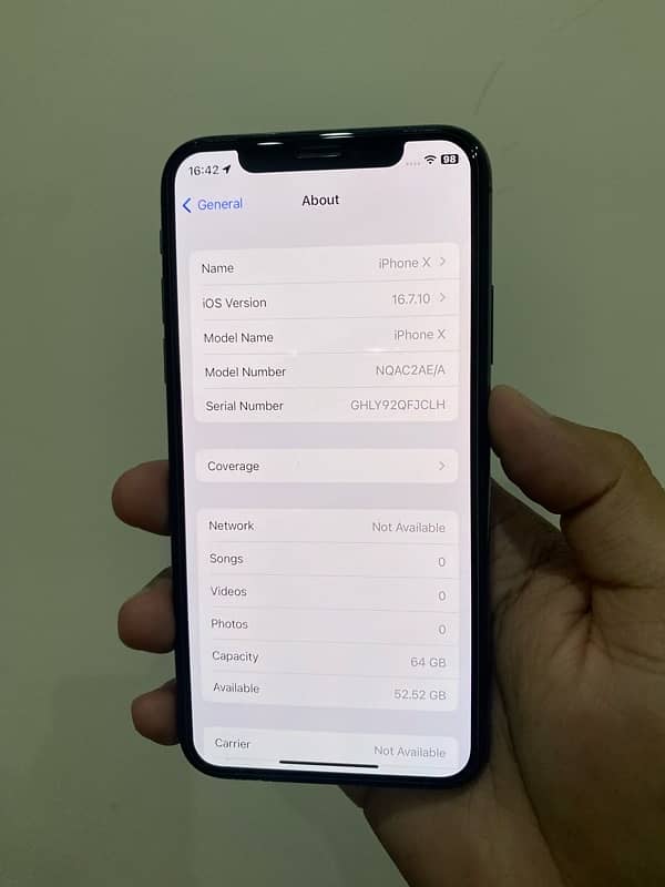 iPhone X 64gb PTA Approved 6