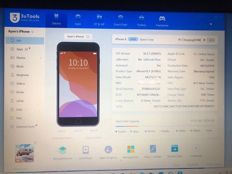 iPhone 8 E Factory Unlock Full Ok Saaf Suthra Set 8