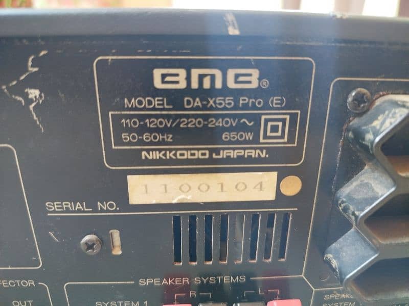 BMB Amplifier Model No-(DA-X55 Pro (E)) NIKKODO JAPAN 12