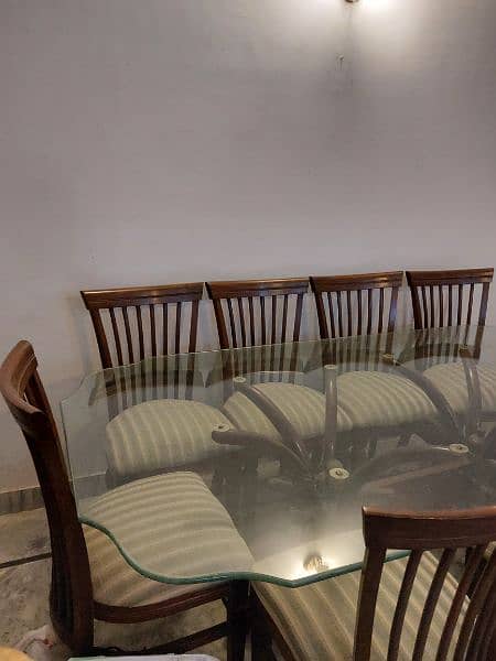 Glass top dining table 1