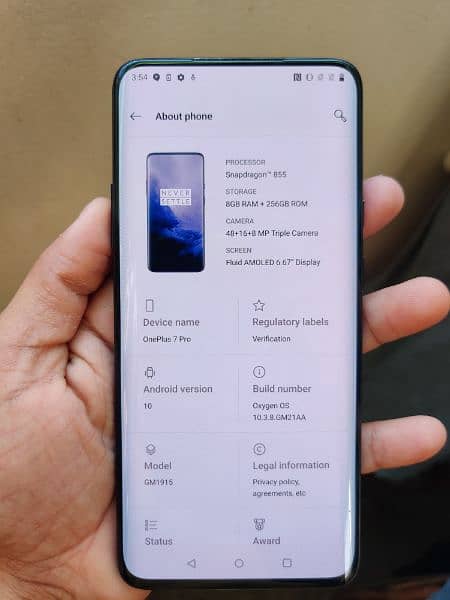 OnePlus 7pro 8gb 256gb dual sim PTA Approved 03082970317 1