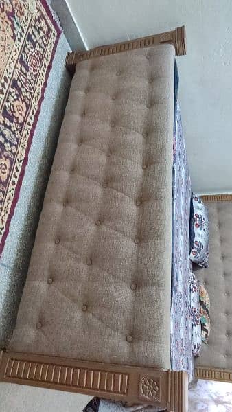 Heavy Solid king size bed for urgent Sale 1