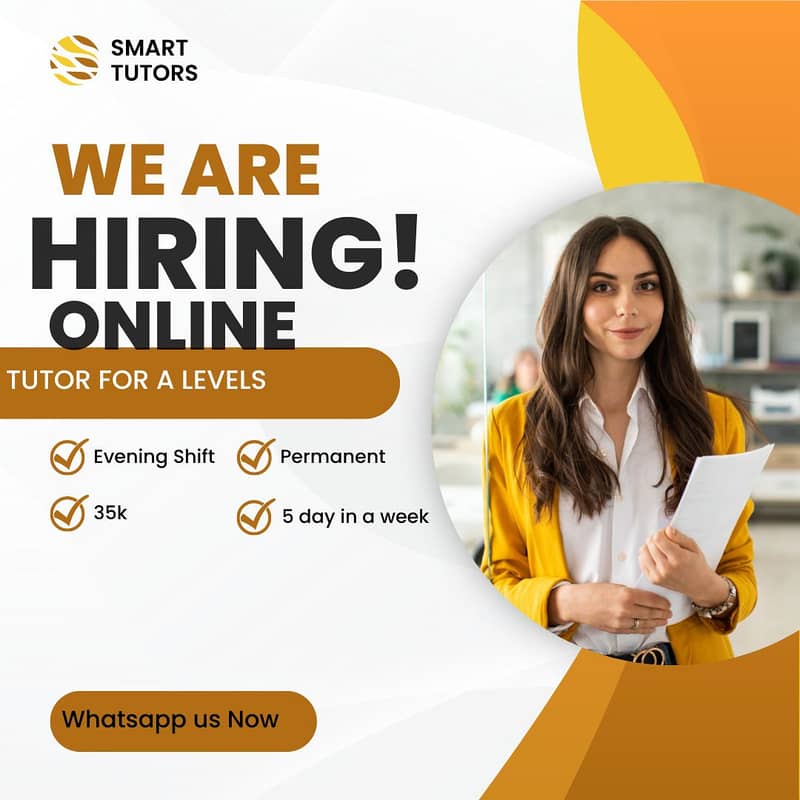 Online Tutors Required No Registration Fee O and A Levels FSc Matric 2