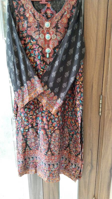 pure kaani woven fabric 3 piece suit 1