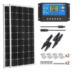 Solar panel 200 watt with 30 amp Controller and 30 foot solar wire