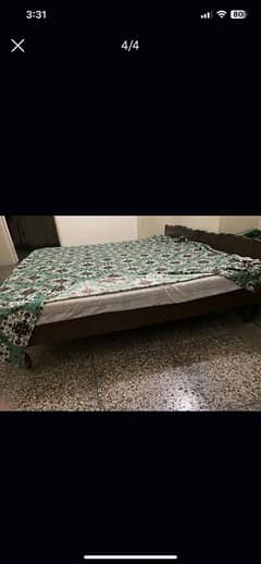 wooden bed  (shisham)