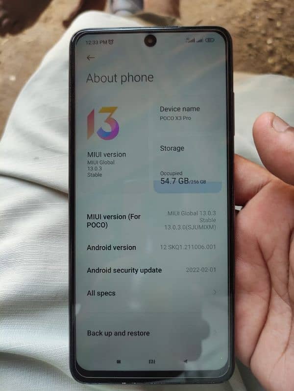 Poco x3 pro 8+3.256 7