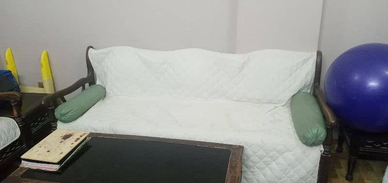 7 seaters sofa, 2 seaters settee, 1 center & 2 side tablets (sheesham) 3