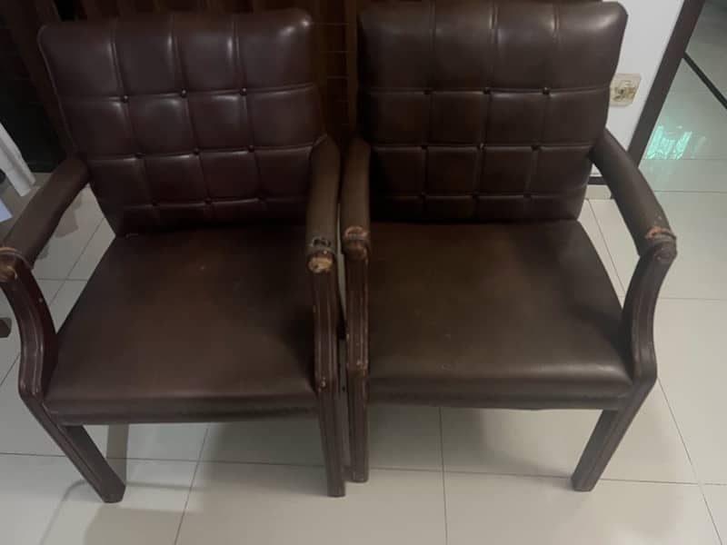 2 seater sofa with two chair 1