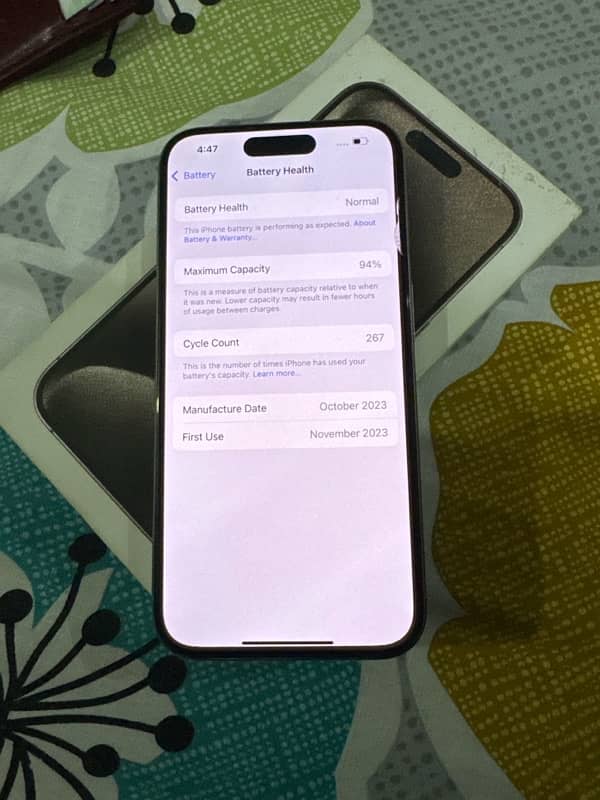 iPhone 15 pro 128gb pta approved 6