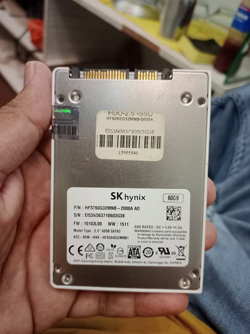 Skhynix ssd 60 gb all ok fresh 100 health all ok 2