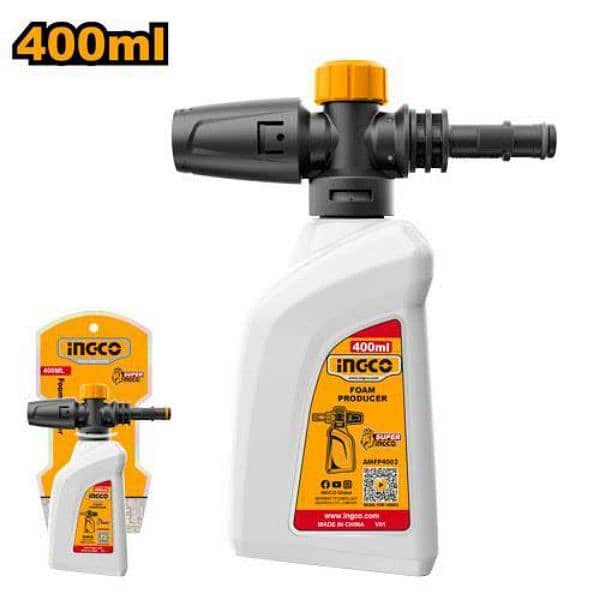 INGCO Brand - 1600W High Pressure Car Washer Cleaner - 140 Bar, Copper 2