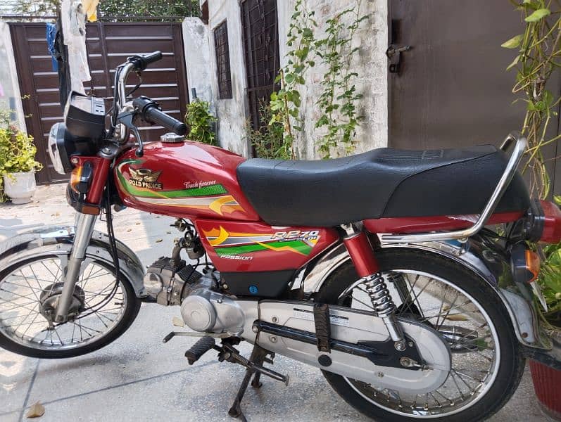 Road Prince 70cc Bike Red Colour Good Condition 8