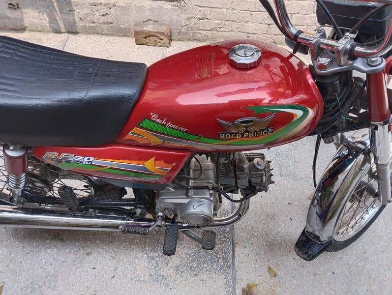 Road Prince 70cc Bike Good Condition call 03216347577 1