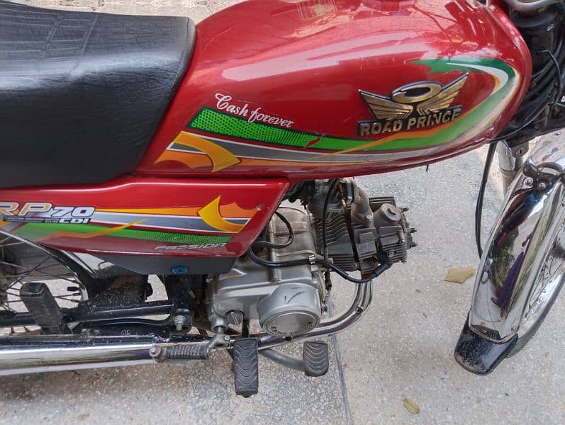 Road Prince 70cc Bike Good Condition call 03216347577 3