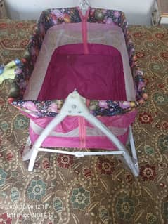 baby swing with mosquito net