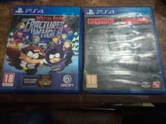 PS4 SOUTH PARK AND EVOLVE DVD DISC