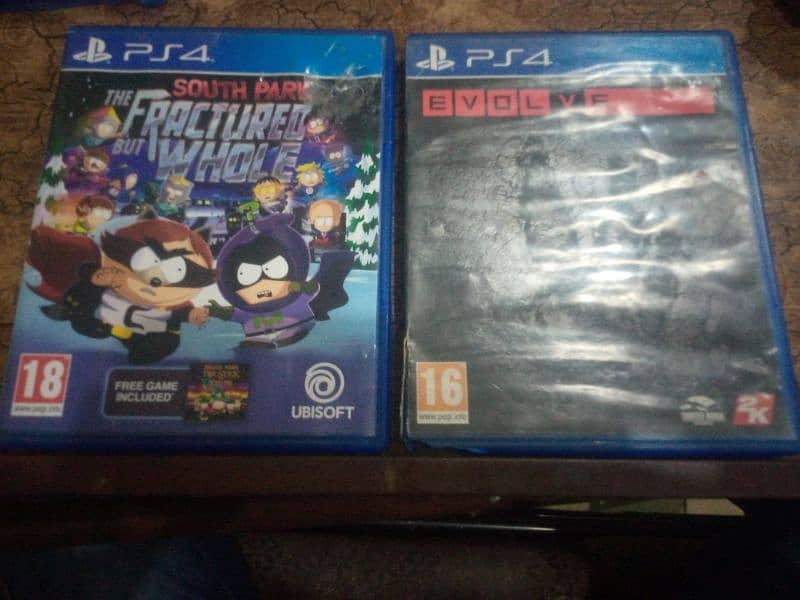 PS4 SOUTH PARK AND EVOLVE DVD DISC 0