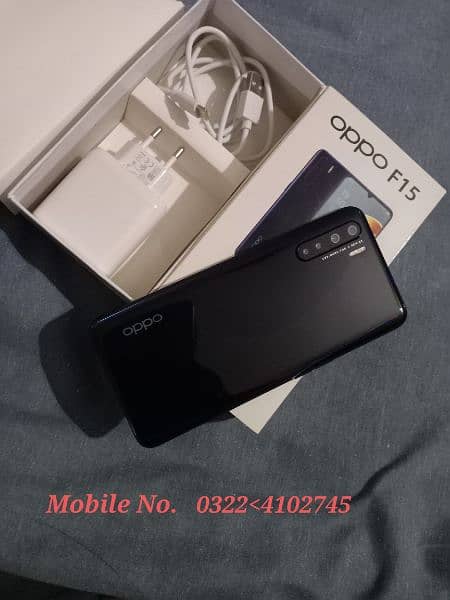 Oppo F15 256+8gb_ All ok_ Condition Good. No Scratch. box and Charger 0