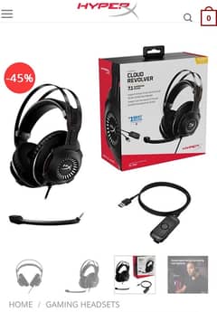 HyperX Cloud Revolver Gaming Headset  with HyperX 7.1 Surround Sound