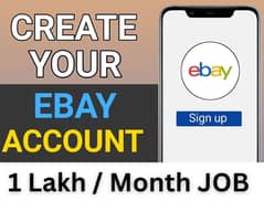 eBay Account Setup Product Services Job Male Female 1 lakh per month