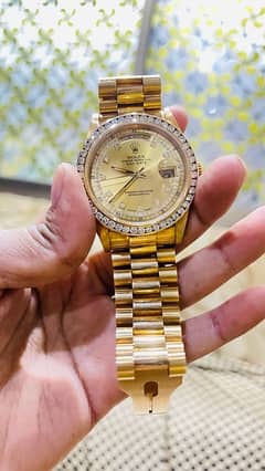 Rolex Day Date  watch gold & Diamond