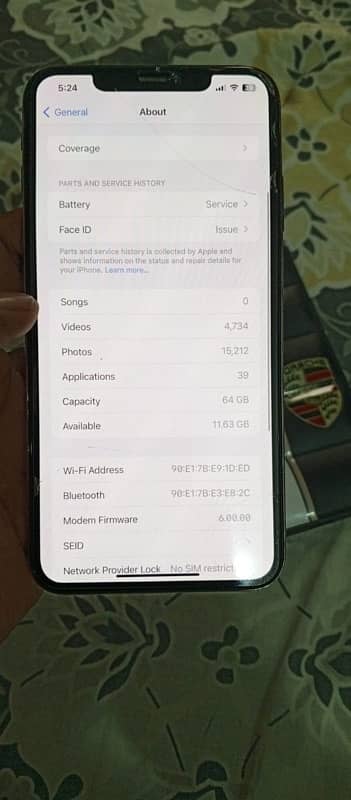 Iphone XS Max 64 gb pta approved golden color 2