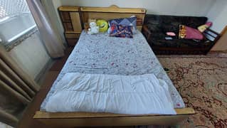 Double Bed + 2 Side Tables for sale