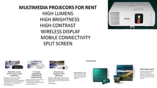 SMD SCREEN , PROJRCTOR, SOUND , DIGITAL STANDIEE FOR RENTAL BASIS