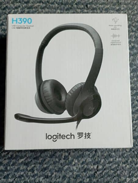 USB Computer Headset Headphones Logitech H390 original 0