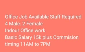 office staff required