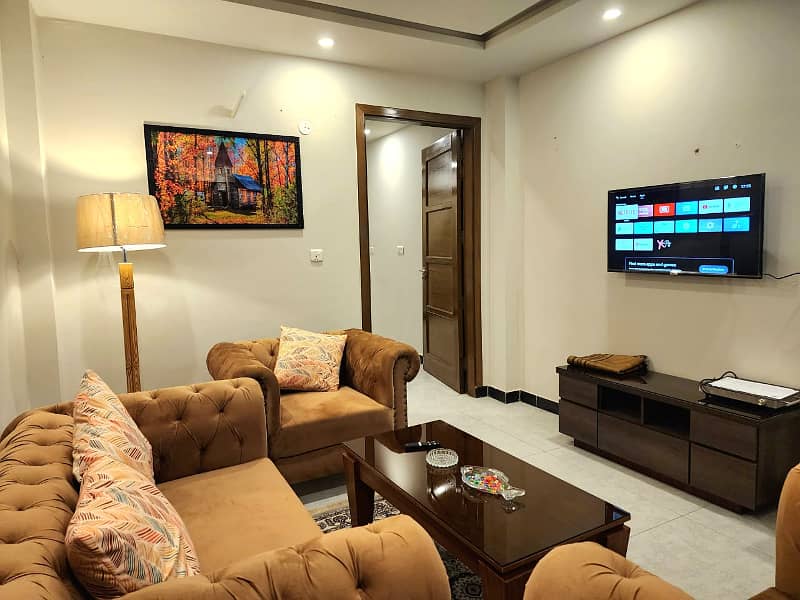 Brand New fully furnished 1 bedroom apartments for rent in phase 4 bahria town Rawalpindi 8