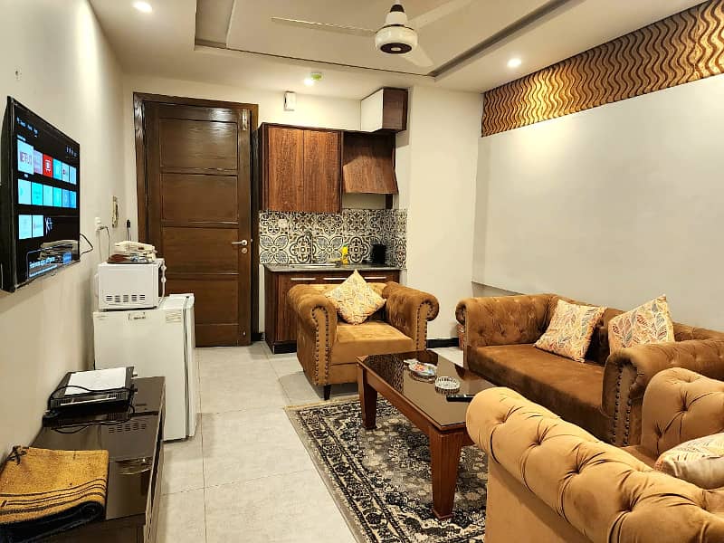 Brand New fully furnished 1 bedroom apartments for rent in phase 4 bahria town Rawalpindi 10