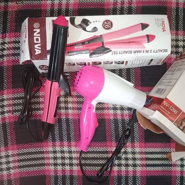 Hair straightener & Hair dryer 2