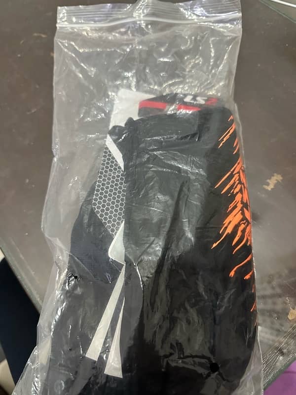 LS2 JET MAN GLOVES ORANGE (L) 2